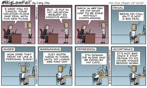 BigLawFail Comics The Five Stages Of Grief