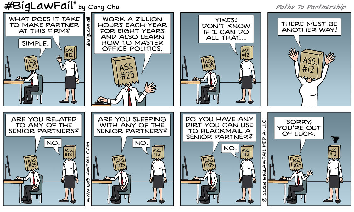 BigLawFail Comics Paths To Partnership
