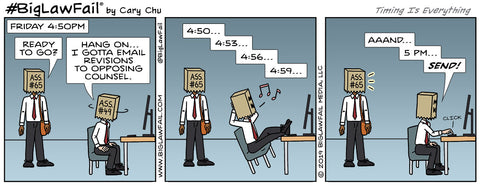 BigLawFail Comics Timing Is Everything
