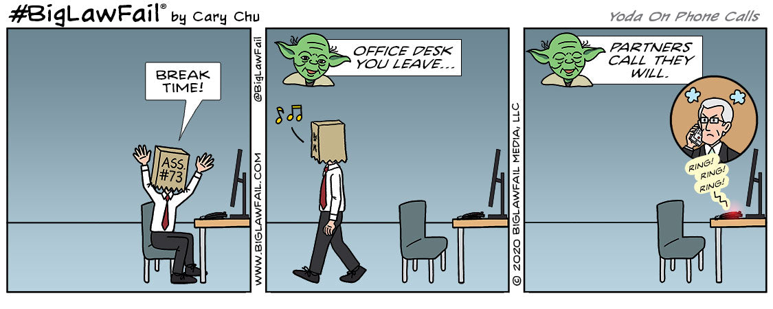 BigLawFail Comics Yoda On Phone Calls